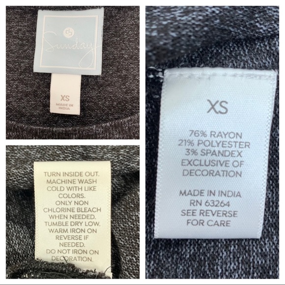 CB Sunday “Be There In A Prosecco” Funny Sweater Charcoal Black Silver Metallic - Picture 12 of 15